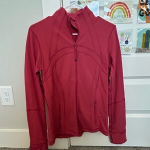 Rose colored lululemon align jacket